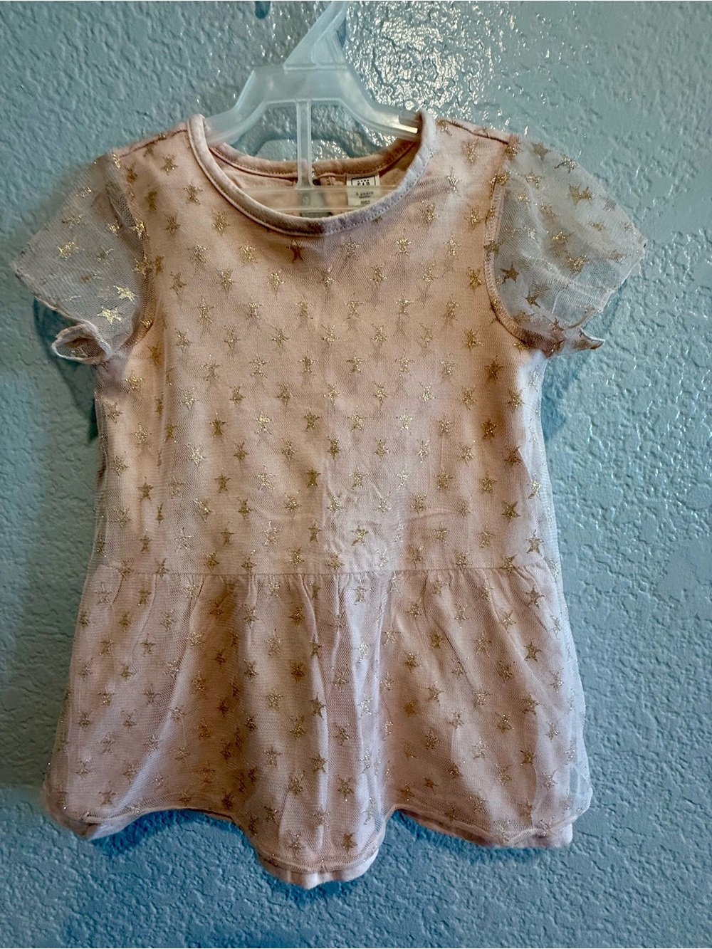 Gap Baby Pink Tulle Star layered Dress Party Holiday size 3T